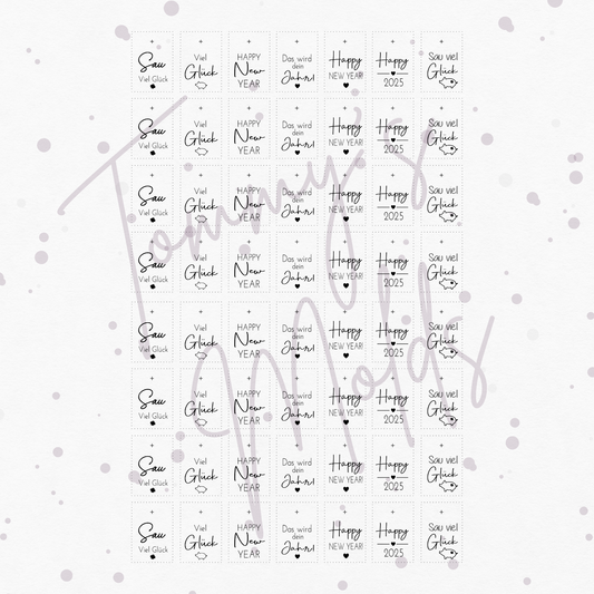 "Silvestergrüße" A5 Bogen