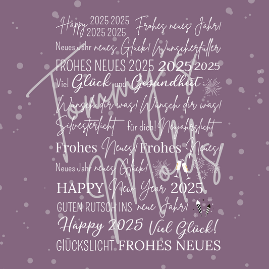 Silvester“ Edition für Klötzchen A5 Bogen