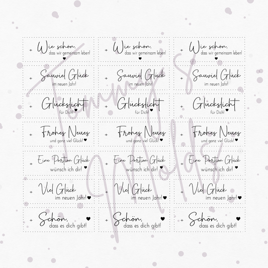 "Neujahrsgrüße" A5 Bogen