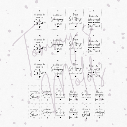 "Ich bring dir ganz viel Glück" A5 Bogen