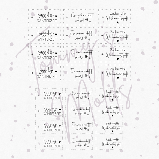 "hyggelige Winterzeit" A5 Bogen