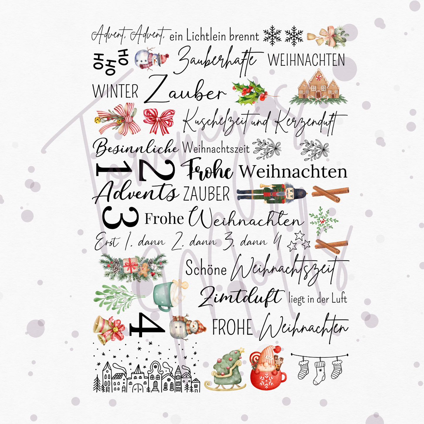 "Advent“ A5 Bogen