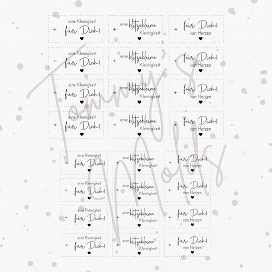 "eine Kleinigkeit für Dich" A5 Bogen