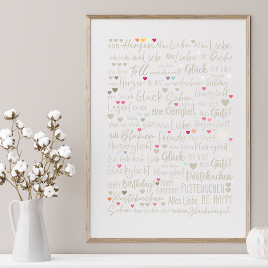 Teelichthalter Edition beige A5 Bogen