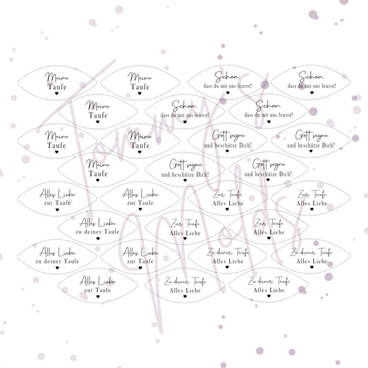 "Meine Taufe" A4 Bogen für Fisch