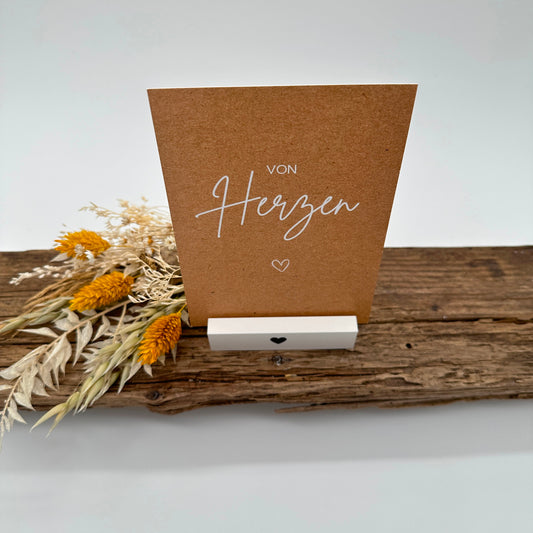 von Herzen Kraftpapieroptik