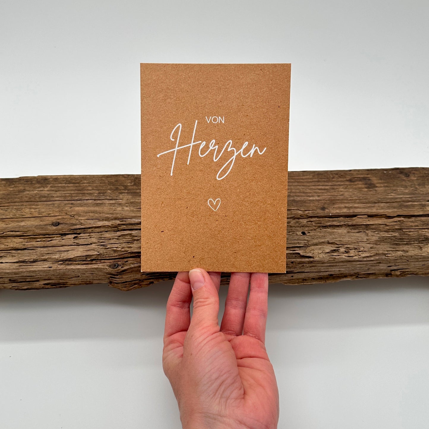 von Herzen Kraftpapieroptik