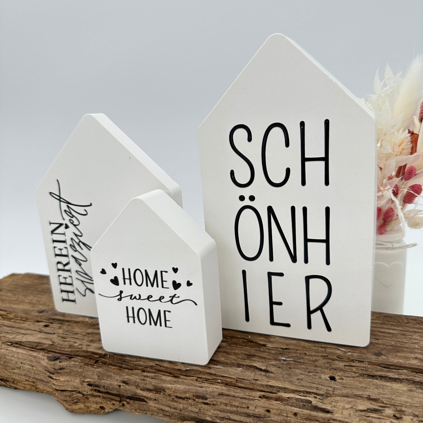 Home sweet Home in schwarz A5 Bogen