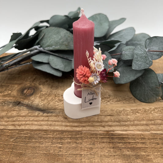 Stabkerzenhalter Herz