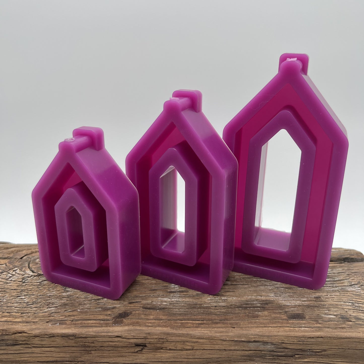 Haus Silhouette Häuser Set groß mittel klein