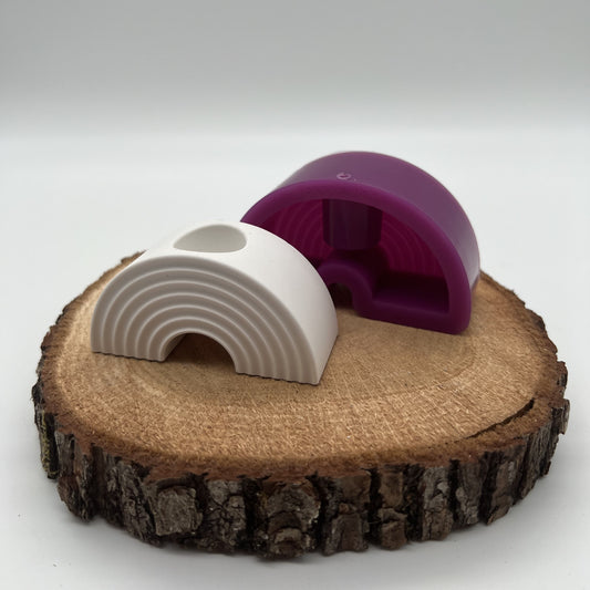 Regenbogen Set Stabkerzenhalter und Baumkerzenhalter groß und klein