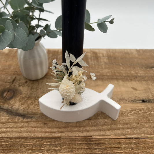 Stabkerzenhalter Fisch