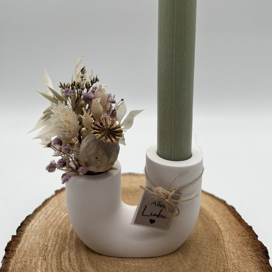Stabkerzenhalter U Vase klein