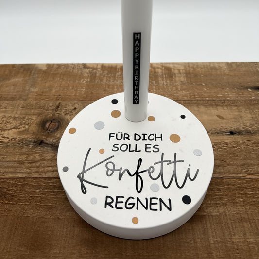 Stabkerzenhalter Teller Geschenk Form 14cm Durchmesser