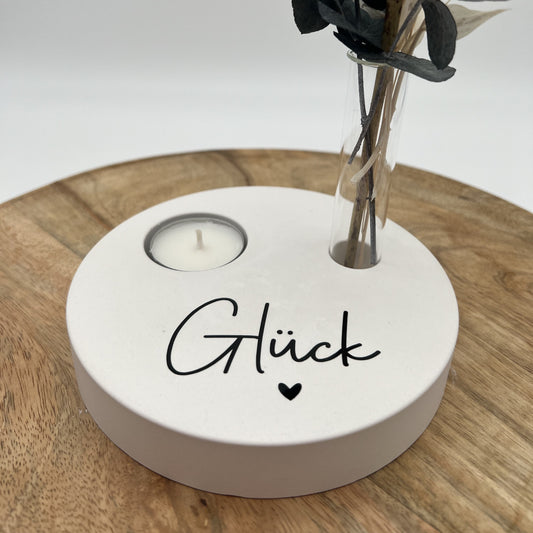 Teelichthalter Reagenzglashalter Teller