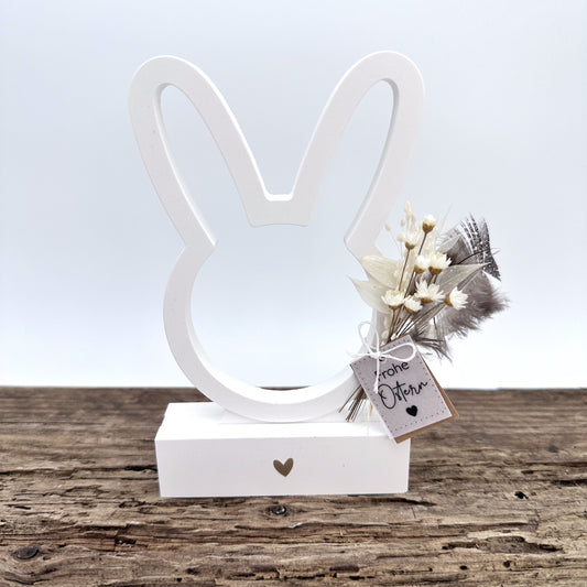 Einschieber Hase Silhouette kurz