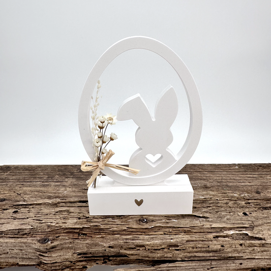 Einschieber Hase im Ei Silhouette