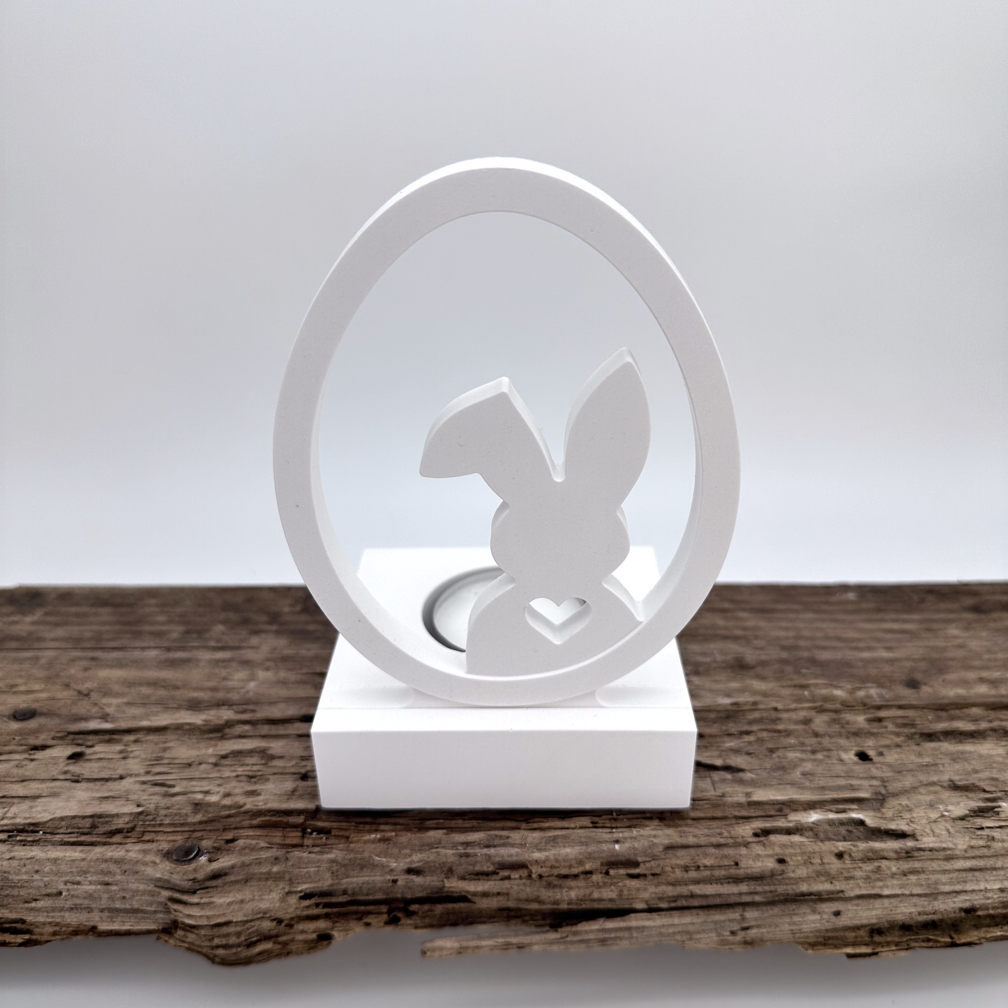 Einschieber Hase im Ei Silhouette