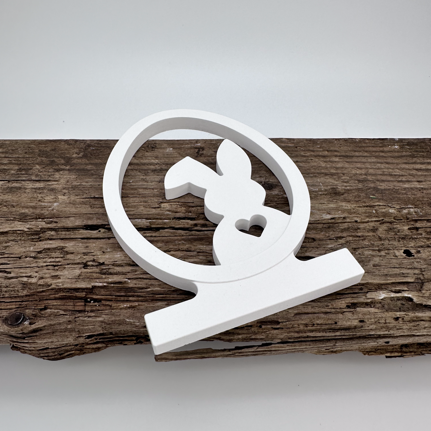 Einschieber Hase im Ei Silhouette