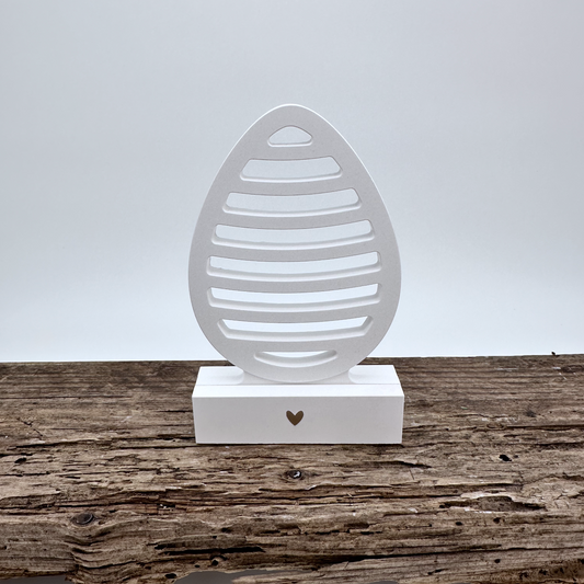 Einschieber Ei Silhouette mit Streifen kurz