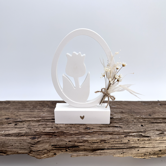 Einschieber Tulpe im Ei Silhouette kurz