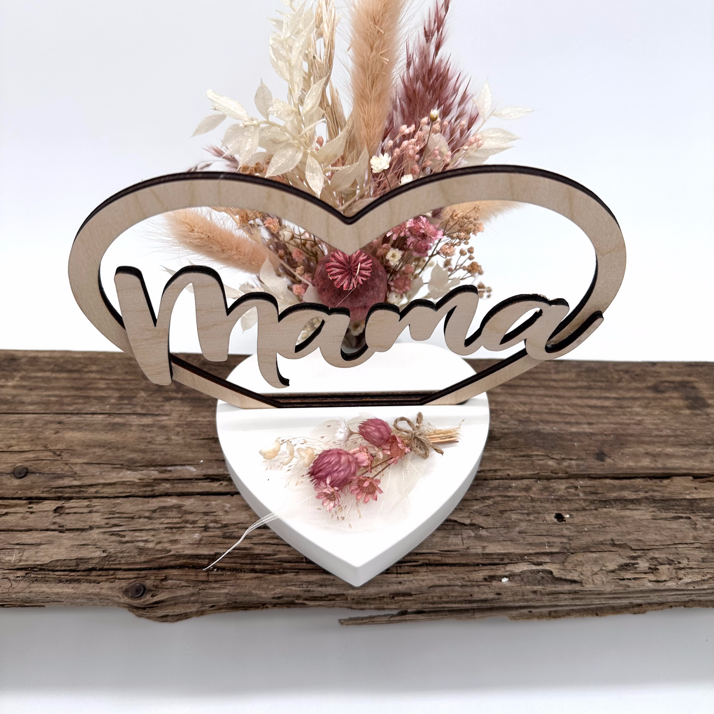Herz Mama als Einschieber | Laser- und Plotterdatei in PNG, SVG und DXF | Tommy's Molds Design für Einschieber