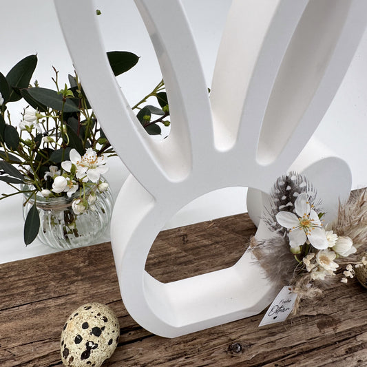 Hasensilhouette mit Ei 2 in 1