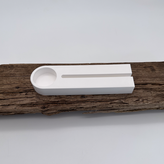 Teelichthalter mit Öffnung für Einschieber