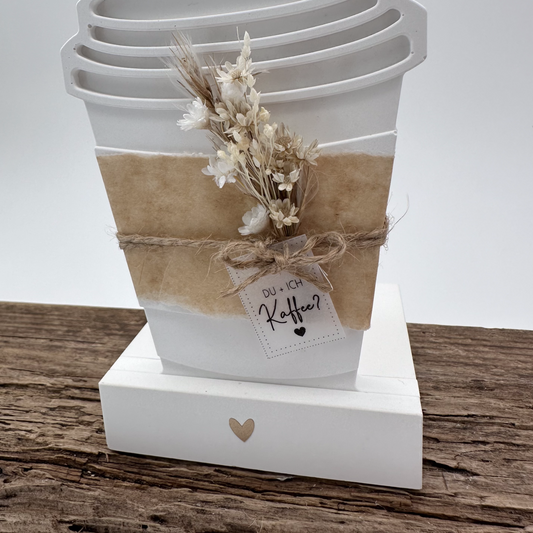 Einschieber Kaffeebecher 'Coffee to go' kurz