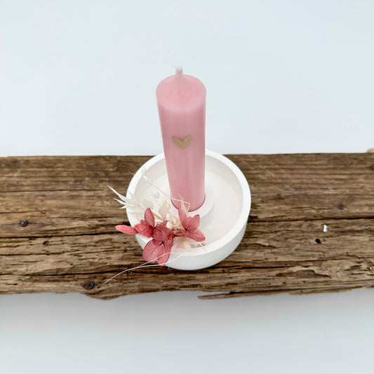 Schale Stabkerzenhalter simpel