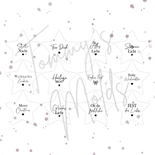 Einleger "Stille Nacht" für Stern