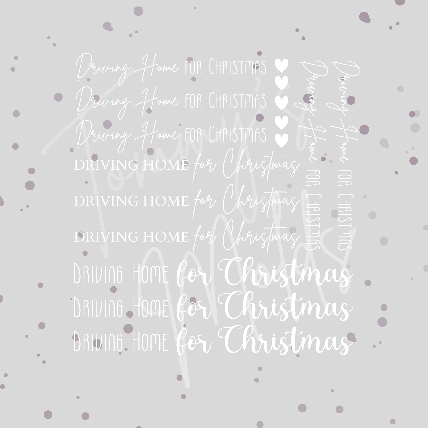 Driving Home for Christmas Klötzchenedition