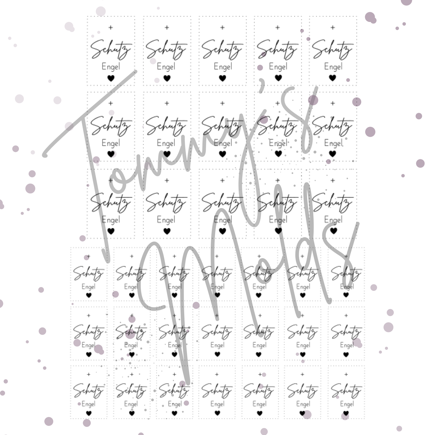 Schutzengel hoch A5 Bogen