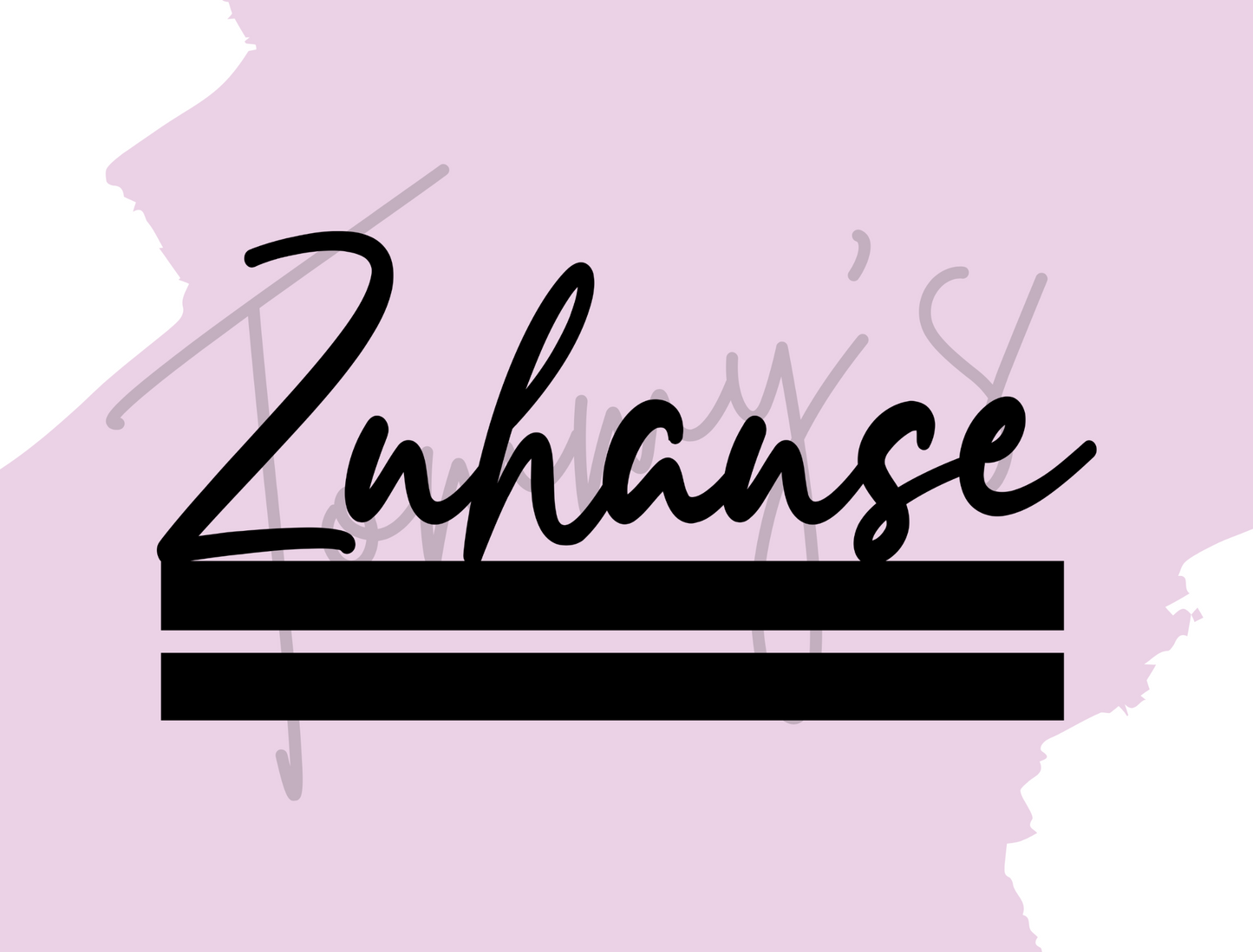 Zuhause Einschieber 16cm | Laser- und Plotterdatei in PNG, SVG und DXF | Tommy's Molds Design für Einschiebehalter