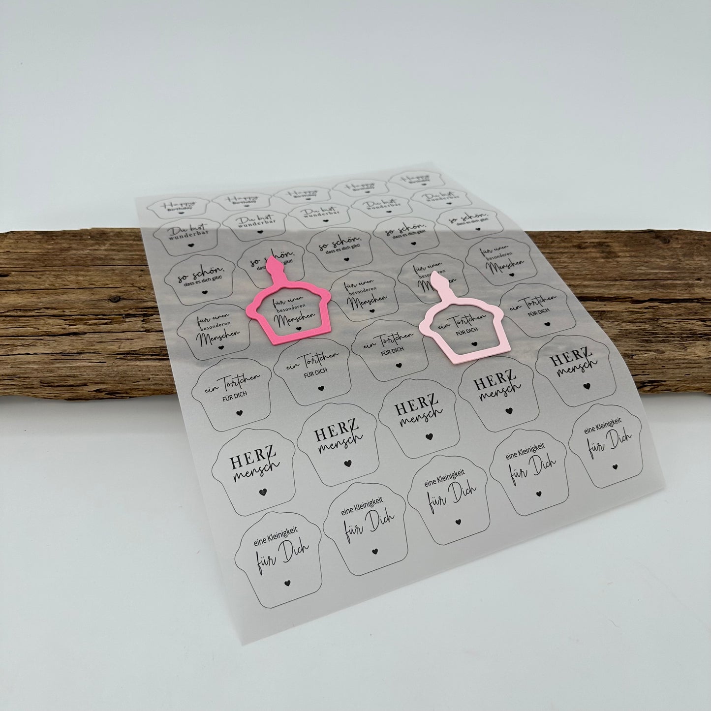 Einleger für Pustekuchen Ballonlichthalter "Happy Birthday"