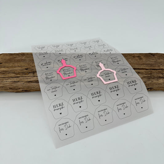 Einleger für Pustekuchen Ballonlichthalter "Happy Birthday"