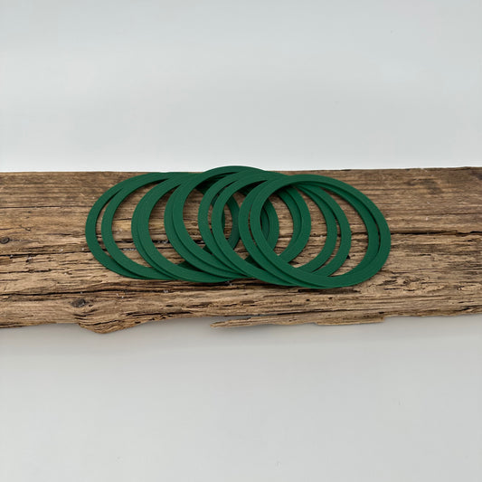 Aufsätze für Weihnachtskugel | 10 Stück in dunkelgrün