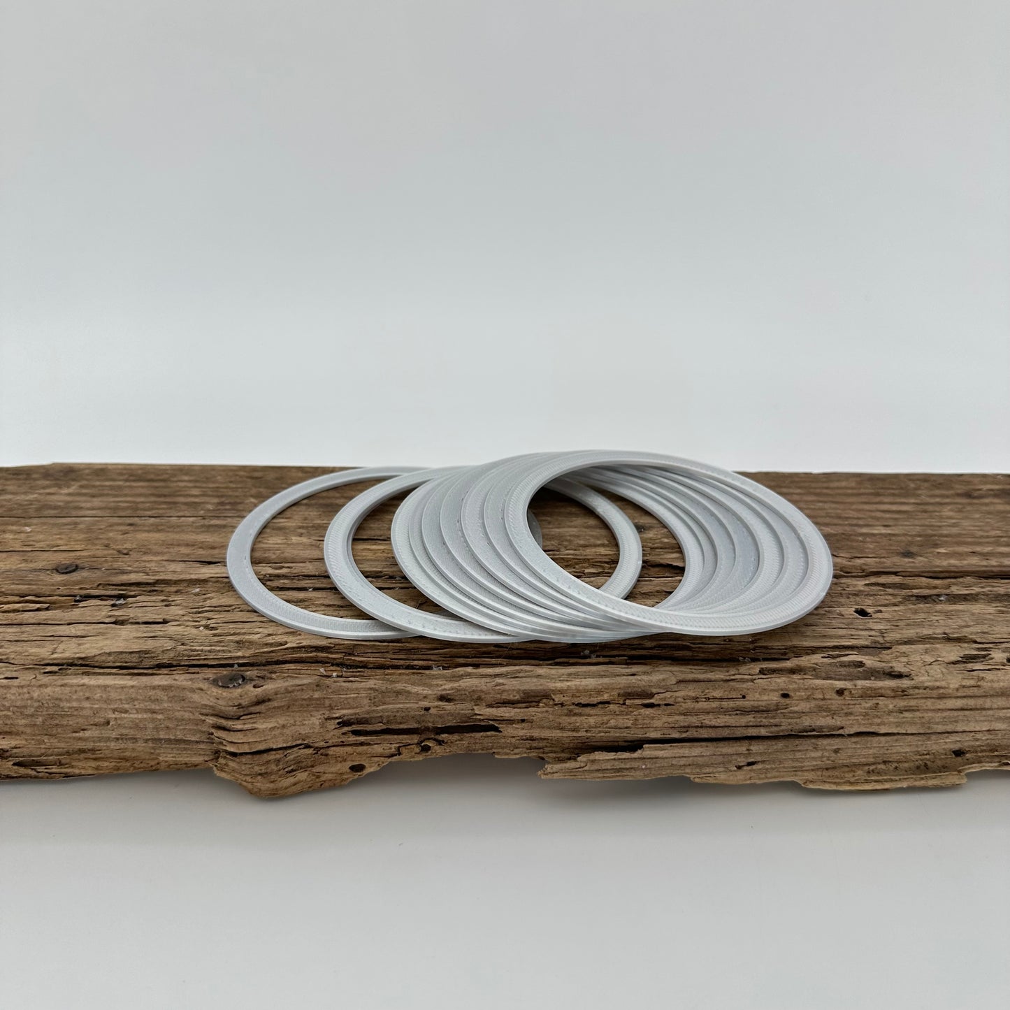 Aufsätze für Weihnachtskugel | 10 Stück in silber