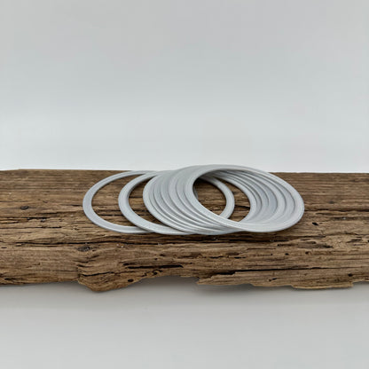 Aufsätze für Weihnachtskugel | 10 Stück in silber