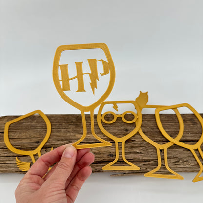 Aufsätze für Glas 10 Stück | Variante 11 gold