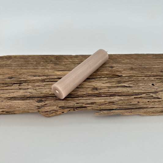 Stabkerze in beige braun