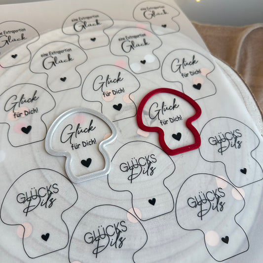 Aufsätze für Pilz Ballonlichthalter | 12 Stück Silhouette