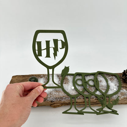 Aufsätze für Glas 10 Stück | Variante 13 grün