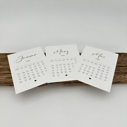 Kalender 2026 im A6 Format