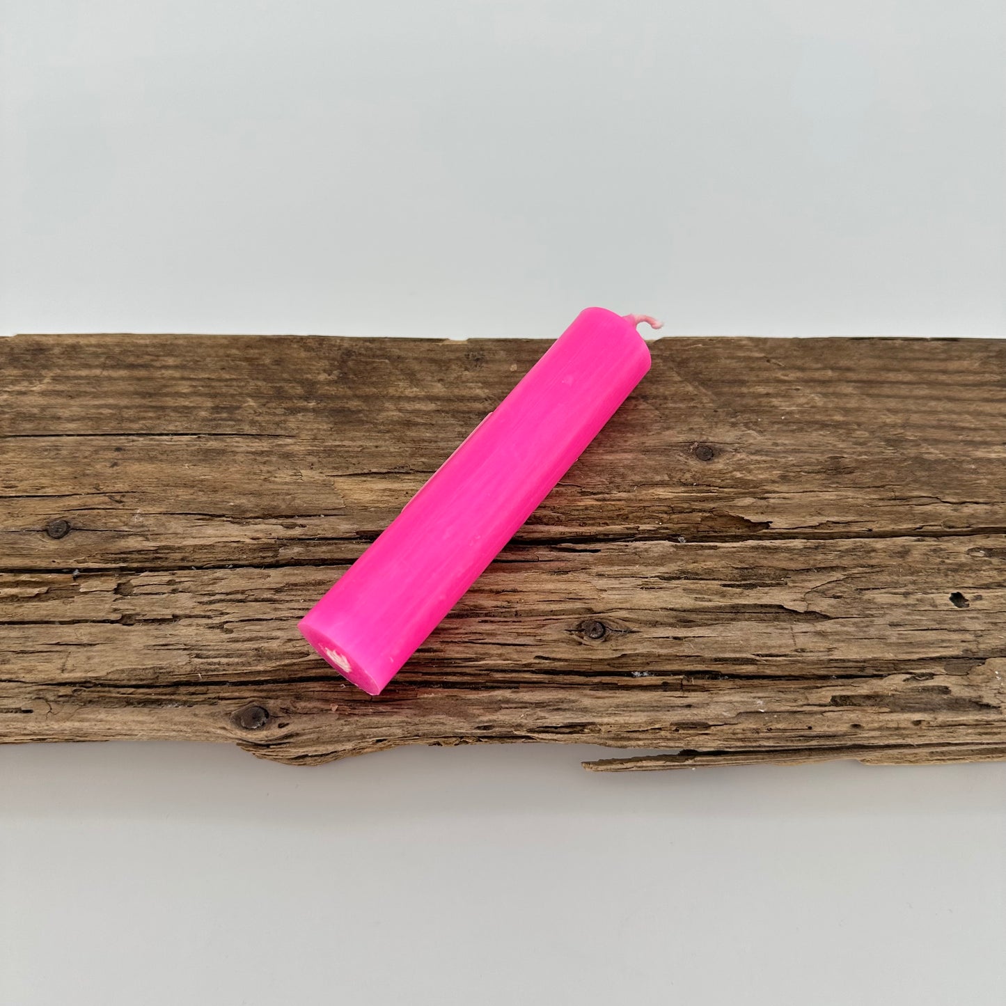 Stabkerze in neon pink