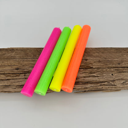 Stabkerze in neon orange