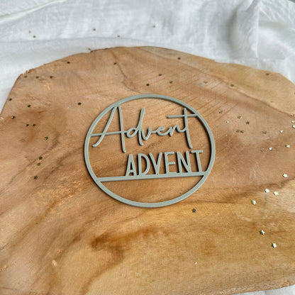 Einleger für Kranz Advent | 10 Stück