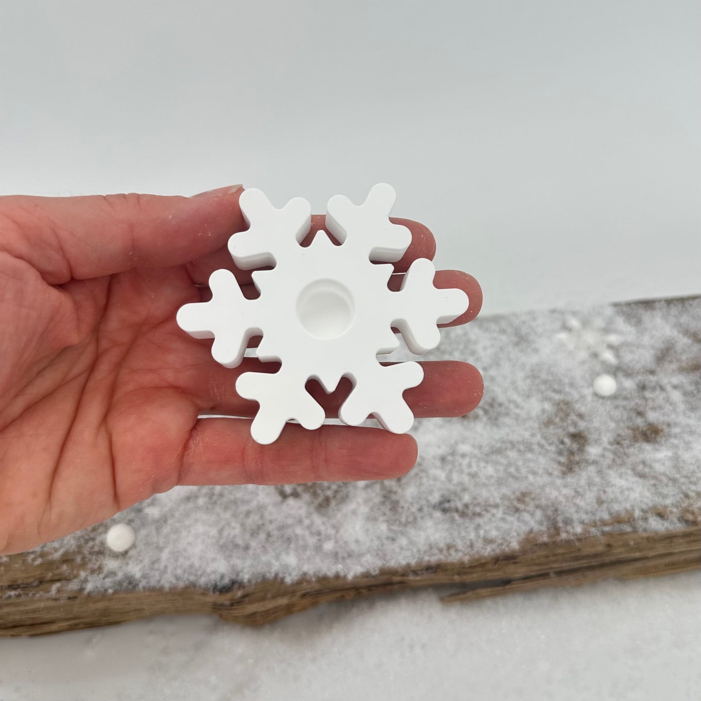 Baumkerzenhalter "Schneeflocke" | Happy Molds Edition