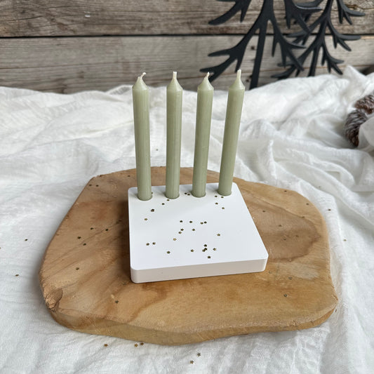 Halter für Baumkerzen Platte Advent | inkl. 3D Druck-Datei
