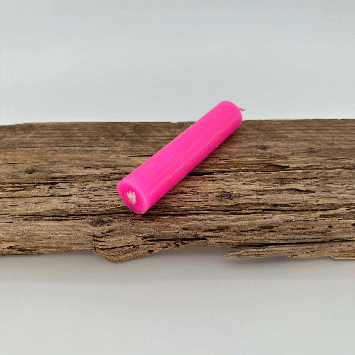 Stabkerze in neon pink